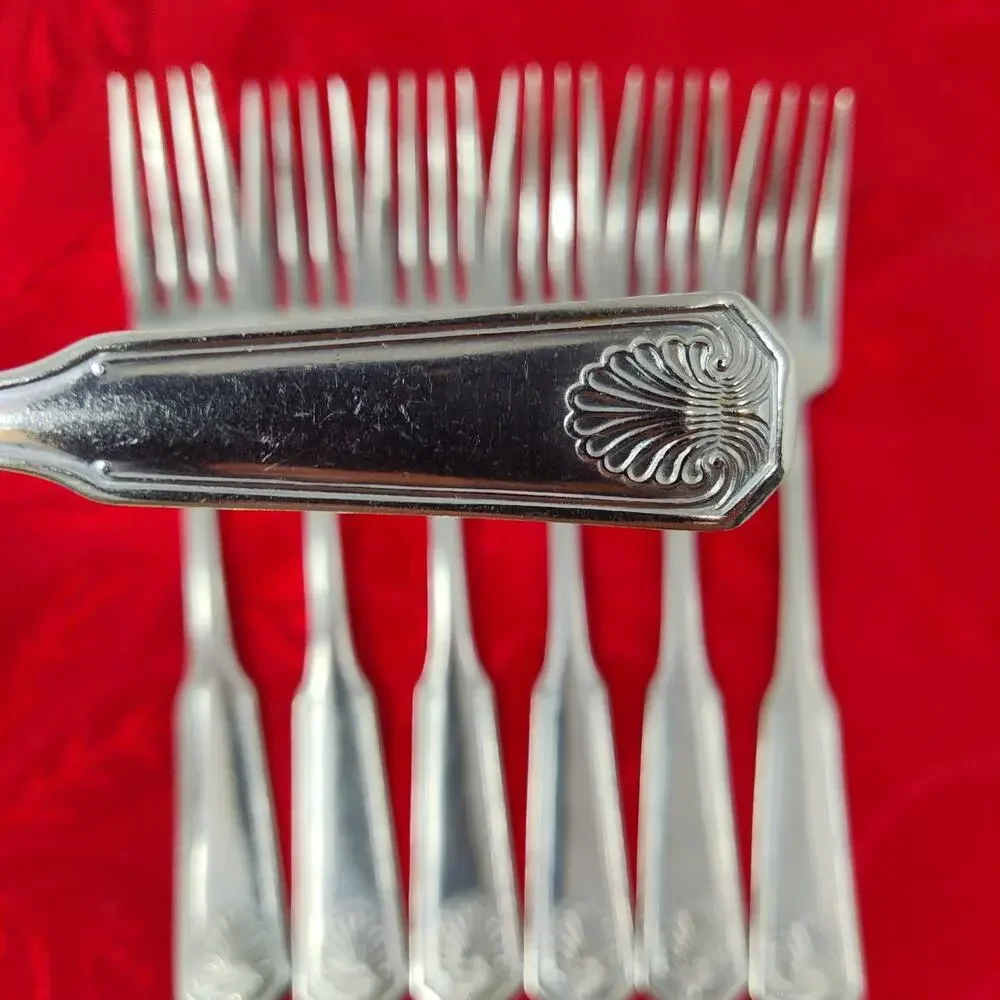 7X DF Colonial Shell Stainless Dinner Forks Korea